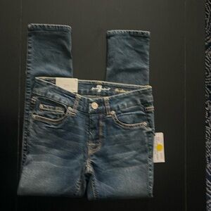 Seven 7 For All Mankind Girls “East Skinny” Size 10 Jeans “ The Slim Crop”